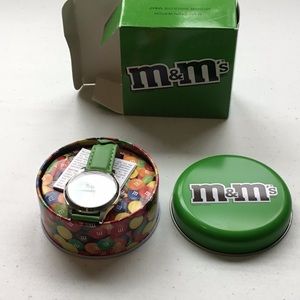 M&M Green watch. Never used, never taken out of the container.